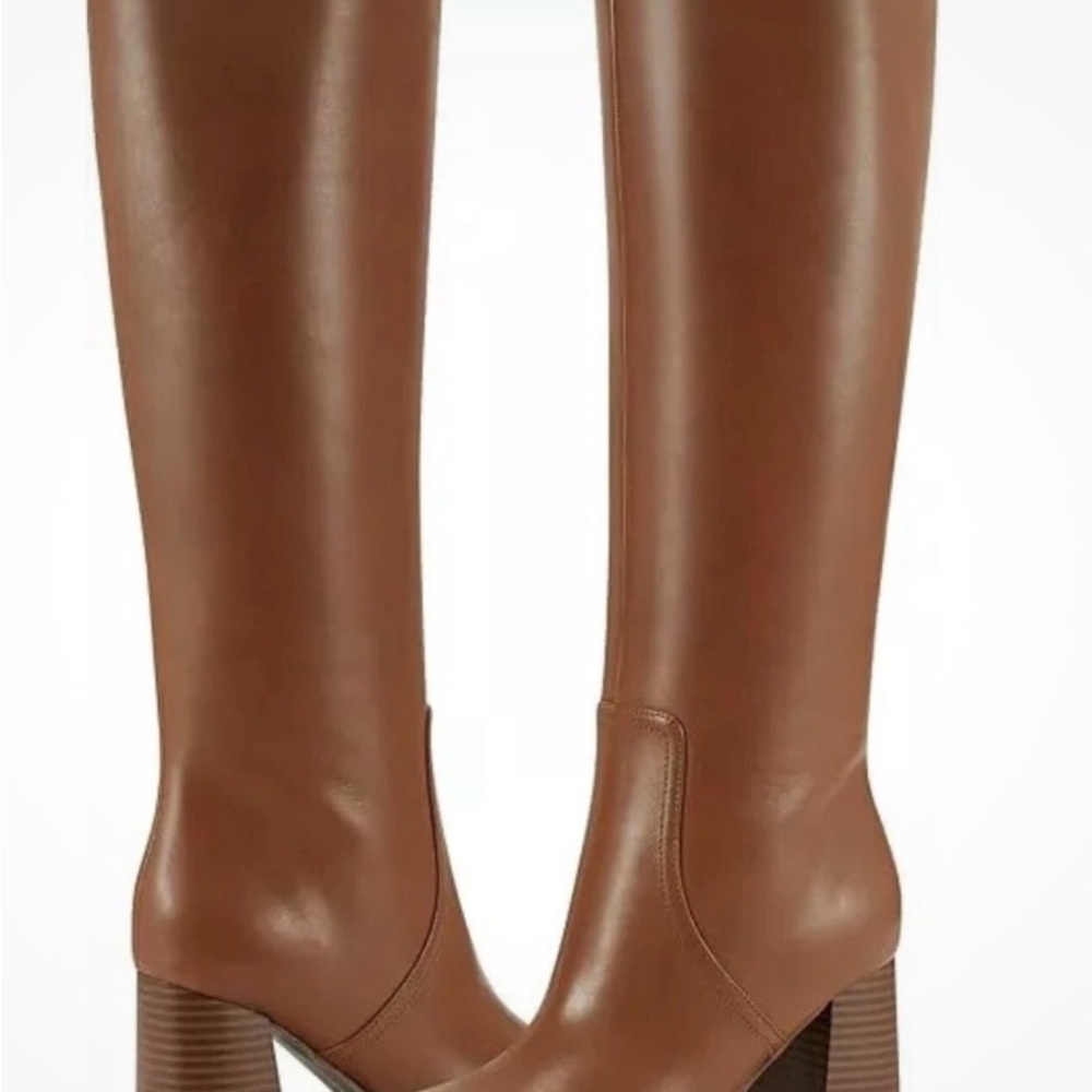 Marc Fisher Cognac Tan Heeled Boots